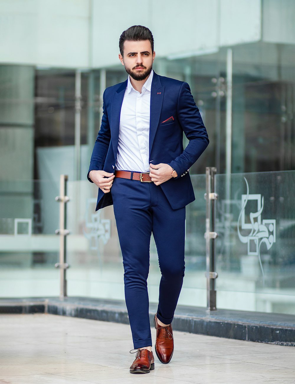 Indigo linen shirt